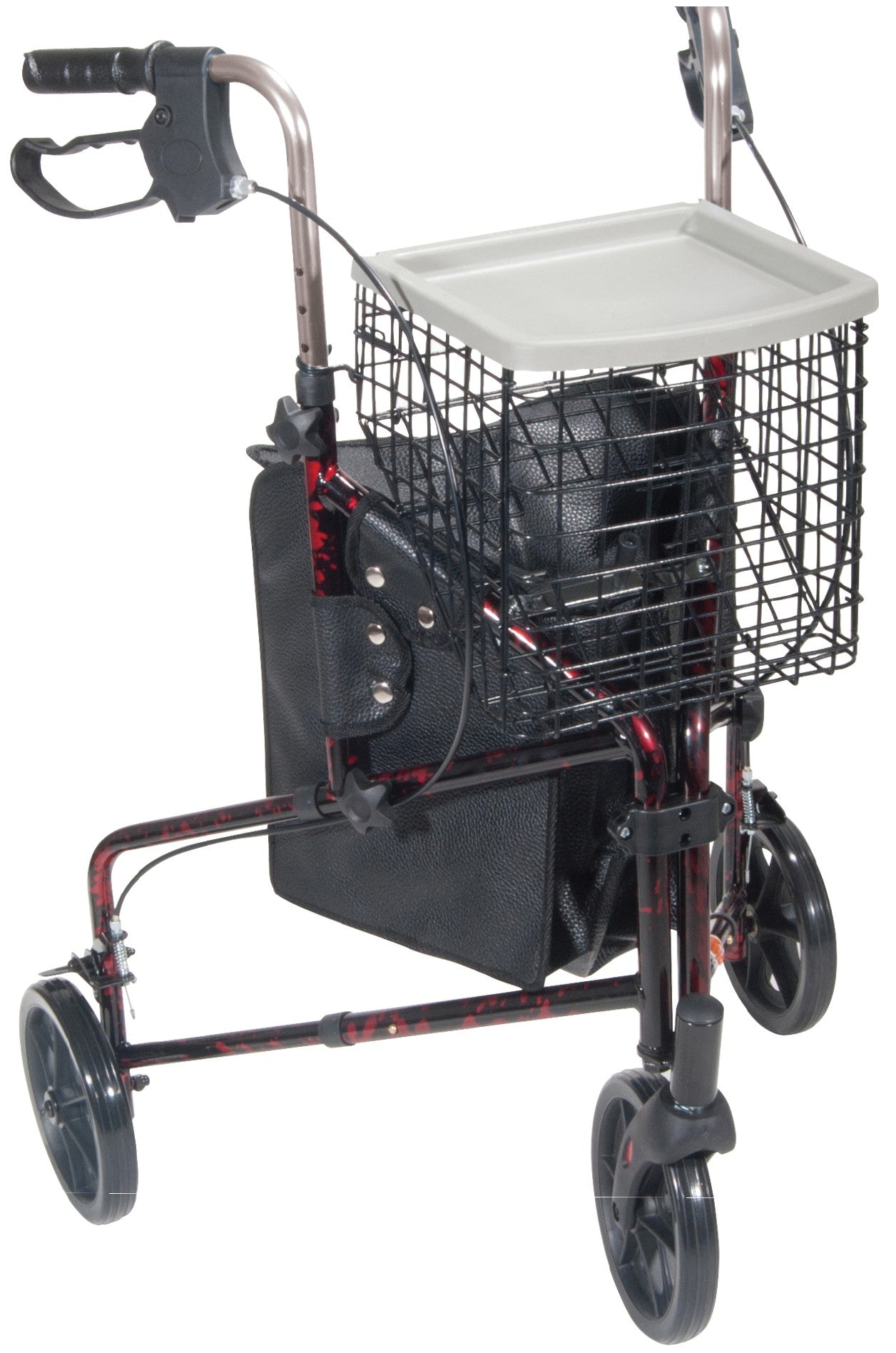 Deluxe 3 Wheel Aluminum Rollator