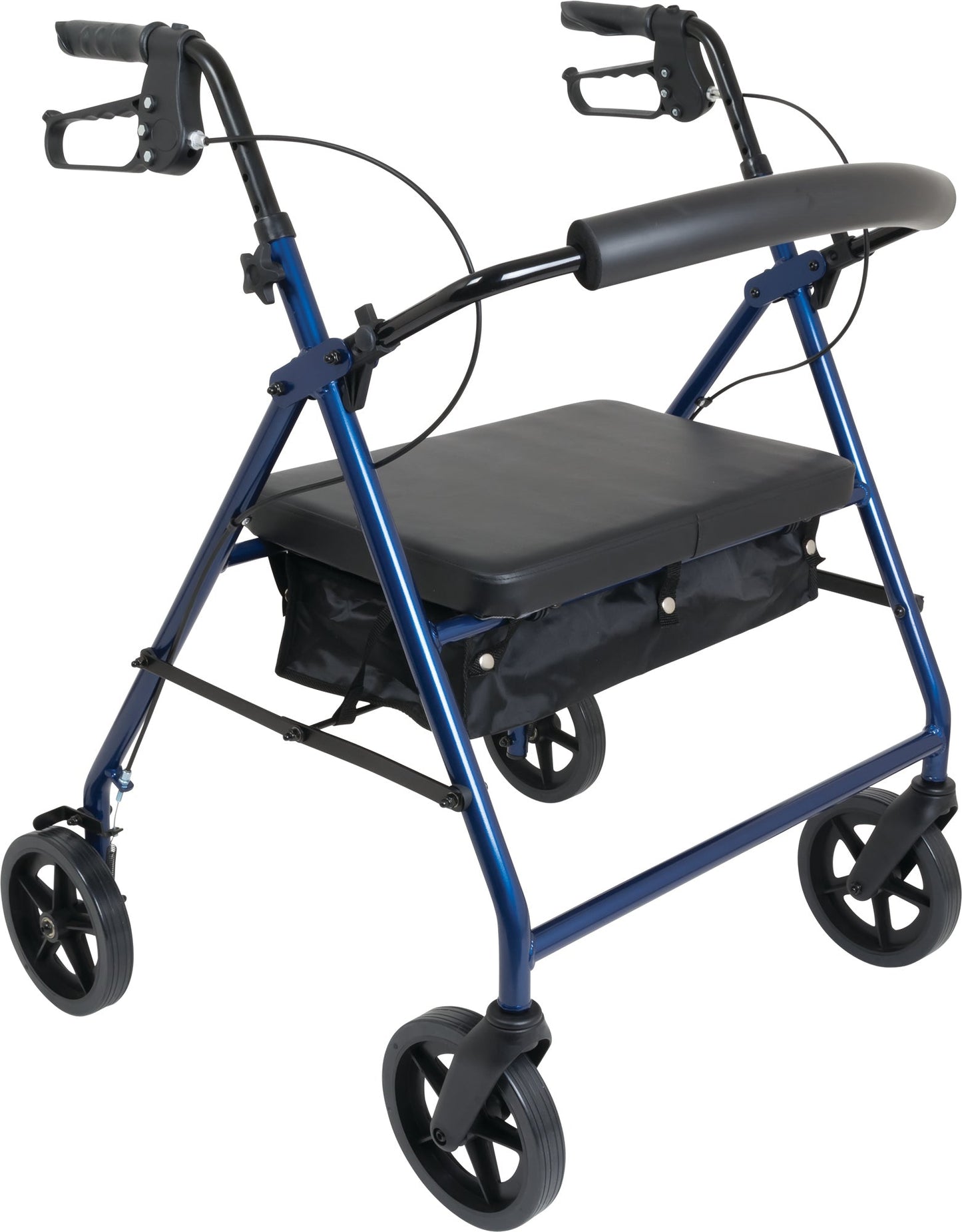 Heavy Duty Bariatric Rollator Walker with Large Padded Seat